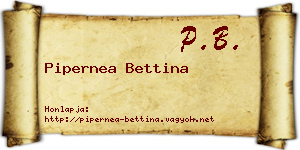 Pipernea Bettina névjegykártya